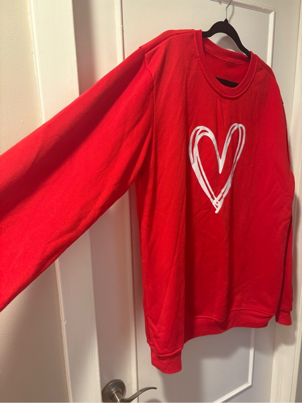 Red Heart Pullover Sweatshirt